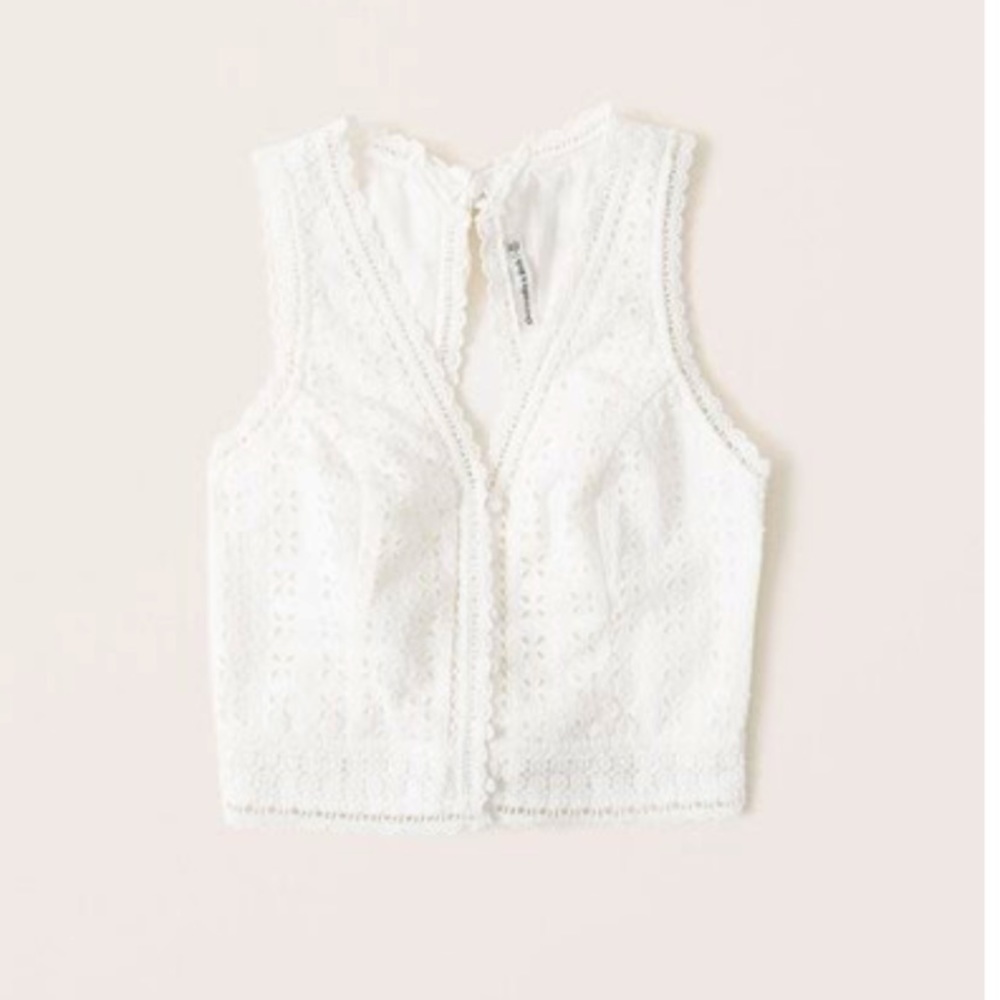Abercrombie open back blouse